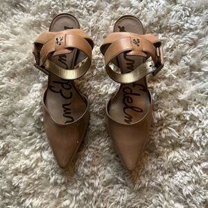 Sam Edelman Brown Pointed Toe Heels